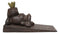 Rustic Vintage Cast Iron Frog King With Crown Decorative Door Wedge Stopper