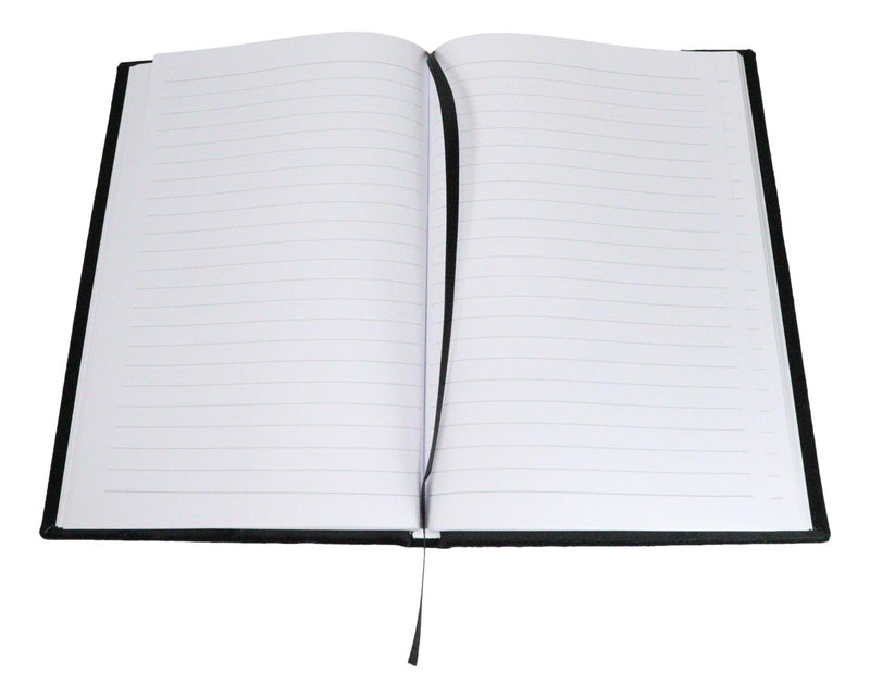 The Book Of Spells Pentagram Circle A5 Lined Pages Velvet Cover Journal Book