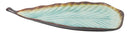 Green Midori Kannyu Collection Ceramic Leaf Shaped Large Serving Platter 16"L
