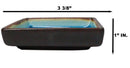 Set Of 6 Blue Sky Aozora Kannyu Ceramic Square Condiment Sauce Dishes 2oz