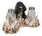 Grim Reaper Skeleton With Damned Souls Lake Of Fire Salt And Pepper Shakers Set