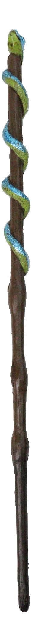 Wicca Witches Sorcery Coiled Serpent Snake On Branch Decor Magic Wand 14" Long