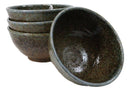 Set Of 4 Japanese Sunaji Kairagi Porcelain Small Rice Soup Appetizer Bowls 11oz