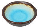 Set Of 6 Blue Sky Aozora Kannyu Ceramic Wavy Round Condiment Sauce Dishes 3oz