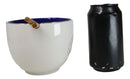 White And Gold Wicca Mystic Evil Eye Of Providence Soup Bowl With Chopsticks