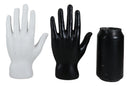 Ebros Psychic Fortune Teller Palmistry Hand Palm Figurine (Black & White Set) - Ebros Gift