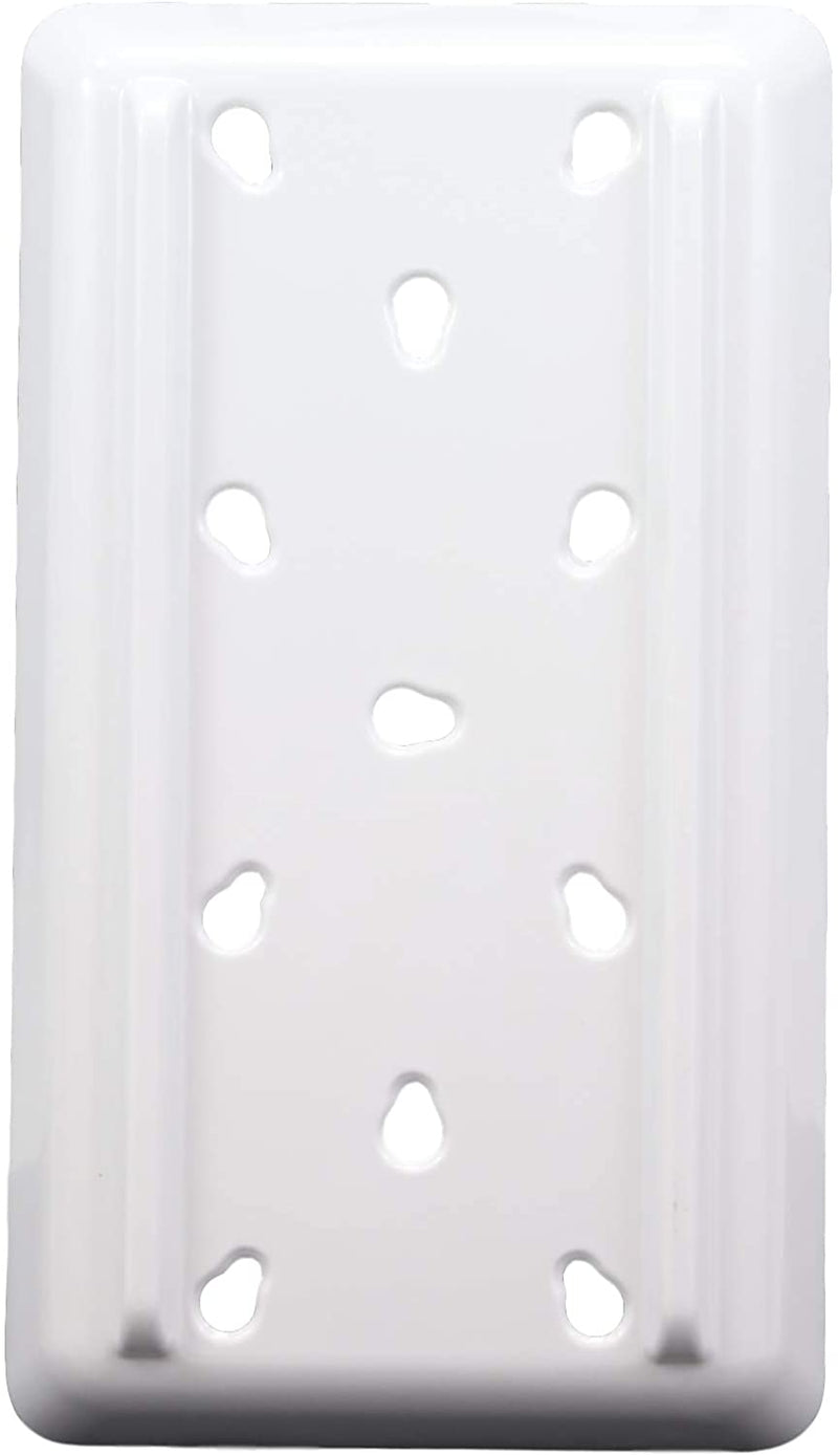 Ebros White Neta Zara Sushi Sashimi Plate With Drip Holes 8.75"L x 5"W PACK OF 8