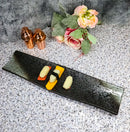 Grey Hakumu Collection Large 16.5" Elongated Rectangular Wavy Serving Platter