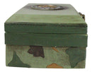 Green Military US Army Emblem Officer Briefcase Camo Decorative Trinket Box