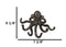 Rustic Cast Iron Nautical Sea Octopus Cthulhu 6 Pegs Tentacles Wall Hook Decor
