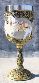 Trail Of Painted Ponies A Royal Holiday Golden Scroll Pony Horse Wine Goblet