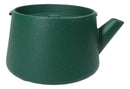 Matte Green Modern Straight Edge Design Tetsubin Larger Cast Iron Teapot 33oz