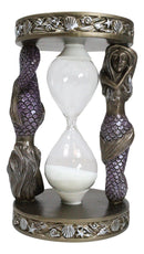 Marine Sea Shells Starfish Mermaid Siren Invertible Sandtimer Sand Timer Decor