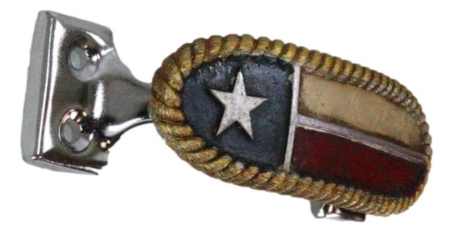Set Of 2 Western Texas Lone Star Flag Drawer Cabinet Door Bar Pull Knobs Accent