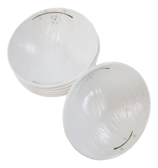 Set Of 6 Modern Yukino Hana Melamine Soup Pasta Salad Cereal Bowls 32oz 8"D