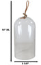 Decorative Clear Glass Apothecary Cloche Bell Jar Centerpiece Dome With Handle
