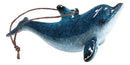 Set Of 6 Nautical Blue Dolphins Ocean Marine Wall Hanging Decor Tree Ornaments