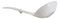 Pack of 6 Melamine Yukino Hana Soup Gravy Stew Ladle Soup Spoons With Notch 8"L