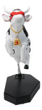 Cow Parade Superhero Red Cape Super Cow With Golden Bell Collector's Figurine