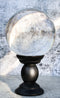 Wicca Occult Witchcraft Paranormal Witch Crystal Glass Gazing Ball On Stand