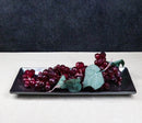 Pack Of 5 Black Tetsu Kesho Ceramic Collection Rectangular Serving Platter 14" L
