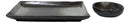 Hakumu Grey Porcelain Sushi Plates Sauce Dishes Chopsticks Dinnerware Set For 2