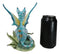 Whimsical Amy Brown Blue Fairy Cat With Pixie Fae In Enchanted Garden Figurine