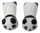 White And Black Giant Panda Bears Set of 2 Chopsticks And Ceramic Rests Set