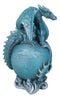 Celestial Solar Galaxy Planet Uranus Terrestrial Guardian Blue Dragon Figurine