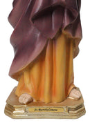 Apostle Of Jesus Martyr Saint Bartholomew Holding Knife Figurine 12" Series