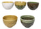 Abstract Art Tenmoku Glazed Ceramic 10oz Matcha Tea Bowl Set of 5 Made In Japan