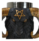 Wicca Occult Sigil Of Baphomet Pentagram Ram Horned Sabbatic Goat Mug 13Oz