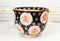 Black And Pink Cherry Blossoms Sakura Donburi Ramen Bowl With Chopsticks Set