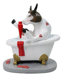 Cow Parade Victorian Bathtub Hot Scene Amore Pin Up Cow Collector's Figurine