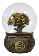 Feng Shui Golden Money Tree of Prosperity Wealth Fortune And Luck Water Globe