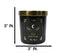 Wicca Witchcraft Mystic Tarot The Moon Black Opium Scented Candle With Gold Lid