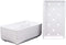 Ebros White Neta Zara Sushi Sashimi Plate With Drip Holes 8.75"L x 5"W PACK OF 8