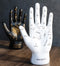 Ebros Psychic Fortune Teller Palmistry Hand Palm Figurine (Black & White Set) - Ebros Gift