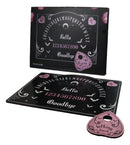 Pink and Black Pretty Deadly Spirit Ouija Talking Board With Planchette Set