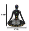 Rainbow 7 Chakra Zones Yoga Avatar Meditating Votive Candle Holder Figurine