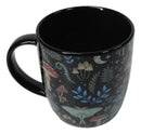 Wicca Magic Dark Forest Mushrooms And Wild Herbs Porcelain Coffee Mug Cup 12oz