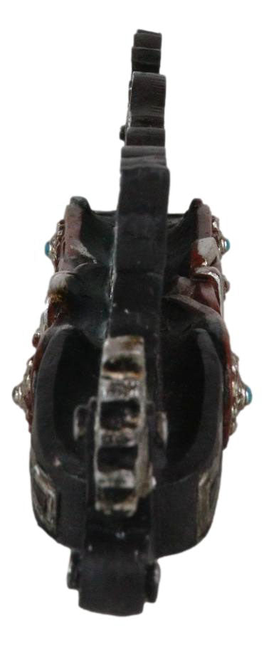 Rustic Western Cowboy Boot Spurs Buckle Turquoise Welcome Sign Desktop Figurine
