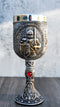 Medieval Sir Swordsman Knight Suit of Armor Wine Drink Goblet Chalice 5oz