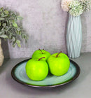 Pack Of 5 Ceramic Blue Sky Seikai Collection Large Round Dinner Plates 10" D