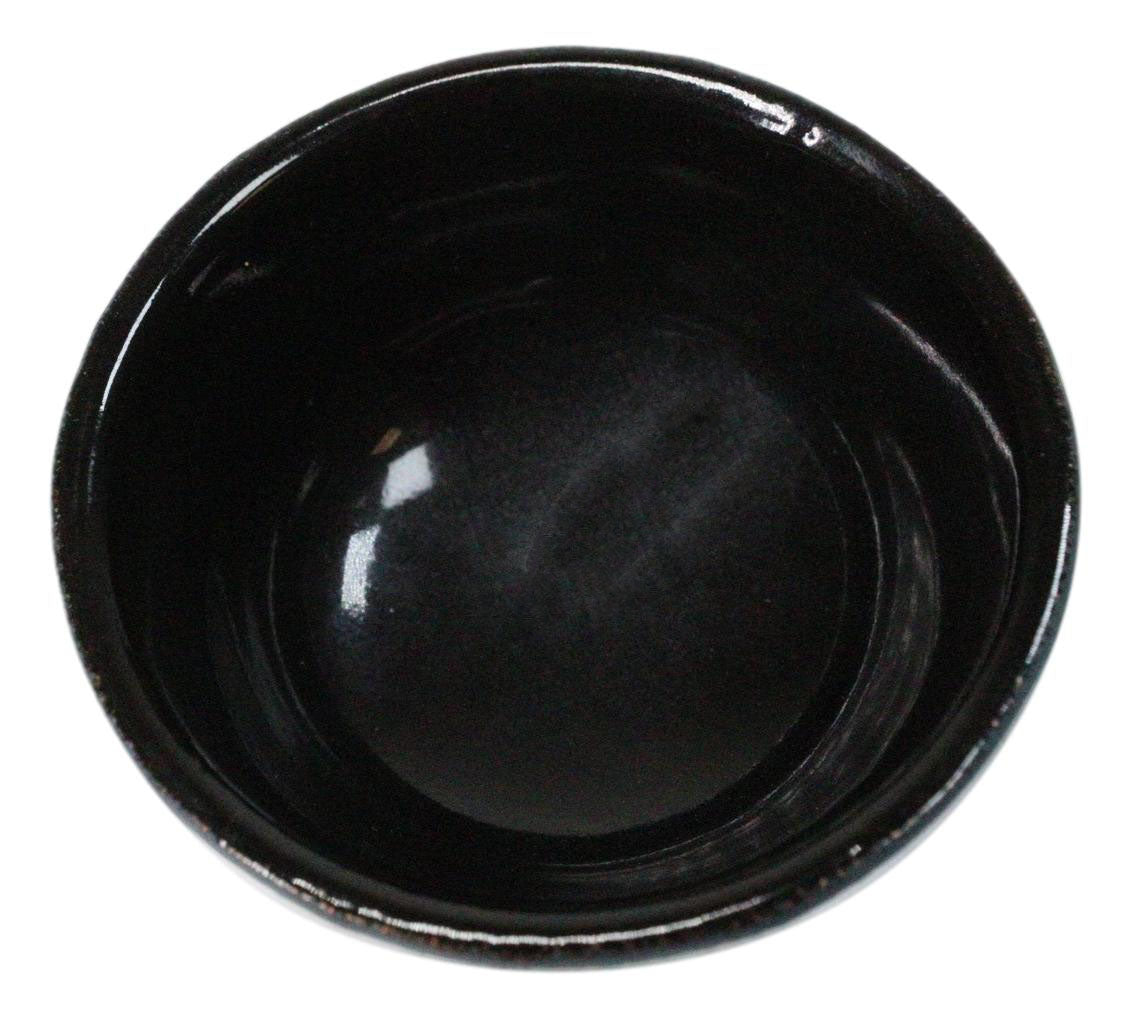 Teal Blue Textured Japanese Tetsubin Style Cast Iron Mini Tea Cups Set of 4