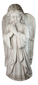 Faith Inspirational Large Young Girl Angel of Prayer Garden Statue 32" Tall
