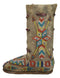 Southwestern Tribal Native Arrows Indian Moccasin Faux Leather Boot Vase Decor