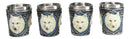 Mythical Fantasy Albino Snow White Wolf Shot Glasses 2-Ounce Set Of 4 Novelties