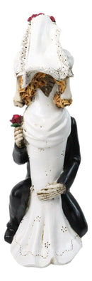 DOD Gothic Skeleton Bride and Groom Wedding Figurine To Have and to Hold