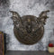 Gothic Nosferatu Bat Pentagram With Hell Fire Alchemy Symbols Wall Decor Plaque